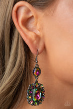 Load image into Gallery viewer, Capriciously Cosmopolitan - Multi Oil Spill Rhinestone Earrings - Sabrinas Bling Collection