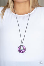 Load image into Gallery viewer, Chromatic Couture - Purple &amp; Gunmetal Necklace - Sabrina&#39;s Bling Collection