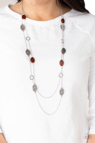 Cobble Creeks - Brown Necklace - Sabrina's Bling Collection