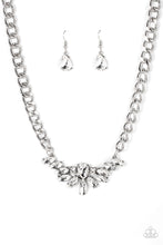 Load image into Gallery viewer, Come at Me - White Marquise Rhinestone Necklace - Sabrina&#39;s Bling Collection