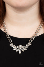 Load image into Gallery viewer, Come at Me - White Marquise Rhinestone Necklace - Sabrina&#39;s Bling Collection