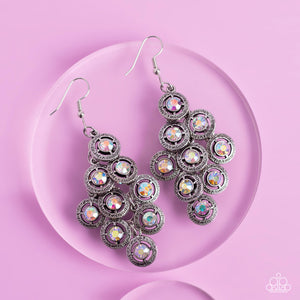 Constellation Cruise - Multi Iridescent Rhinestone Earrings - Sabrina's Bling Collection