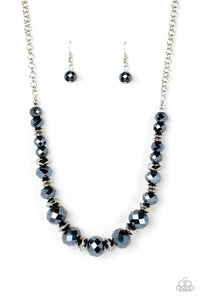 Cosmic Cadence - Blue & Silver Necklace - Sabrina's Bling Collection