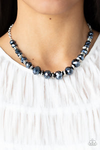 Cosmic Cadence - Blue & Silver Necklace - Sabrina's Bling Collection