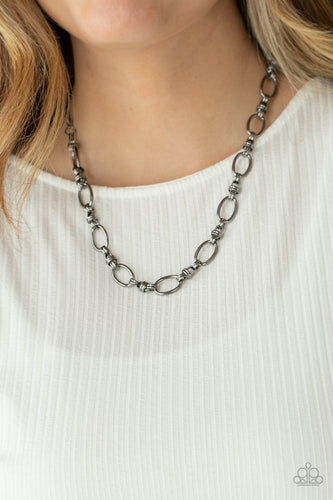 Defined Drama - Black Necklace - Sabrina's Bling Collection