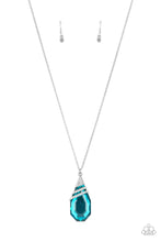 Load image into Gallery viewer, Demandingly Diva - Blue Teardrop Necklace - Sabrina&#39;s Bling Collection