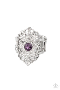 Dining with Royalty - Purple Ring - Sabrina's Bling Collection