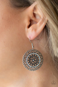 Fairytale Finale - White Filigree Earrings - Sabrina's Bling Collection
