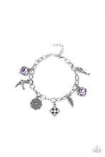 Load image into Gallery viewer, Fancifully Flighty - Purple Bracelet - Sabrina&#39;s Bling Collection