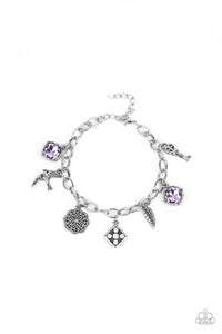 Fancifully Flighty - Purple Bracelet - Sabrina's Bling Collection