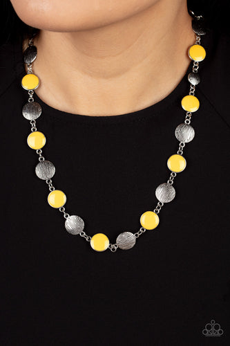 Harmonizing Hotspot - Yellow Necklace - Sabrina's Bling Collection