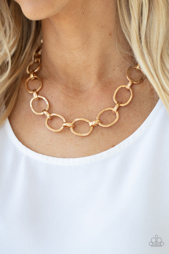 HAUTE-ly Contested - Gold Necklace - Sabrina's Bling Collection