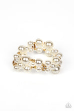 Load image into Gallery viewer, Her Serene Highness - Gold &amp; White Pearl Bracelet - Sabrina&#39;s Bling Collection