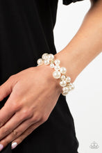 Load image into Gallery viewer, Her Serene Highness - Gold &amp; White Pearl Bracelet - Sabrina&#39;s Bling Collection