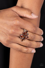 Load image into Gallery viewer, Ice-Cold Couture - Brown Rhinestone Ring - Sabrina&#39;s Bling Collection