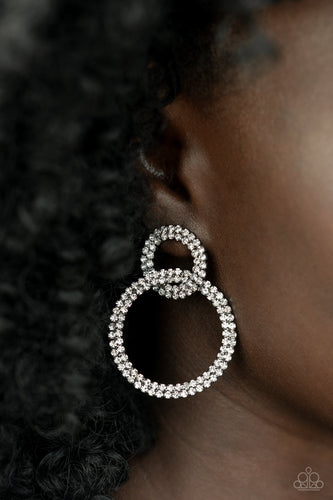 Intensely Icy - Black Earrings - December 2021 Life Of The Party - Sabrina's Bling Collection