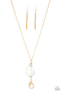 Interstellar Solstice - Gold & Iridescent Necklace - Sabrinas Bling Collection