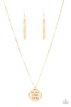 Load image into Gallery viewer, Light It Up - Gold Necklace - Sabrina&#39;s Bling Collection