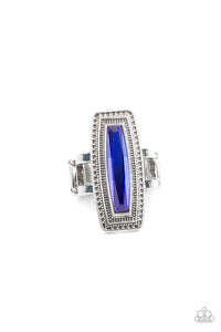 Luminary Luster - Blue Oil Spill Ring - Sabrina's Bling Collection