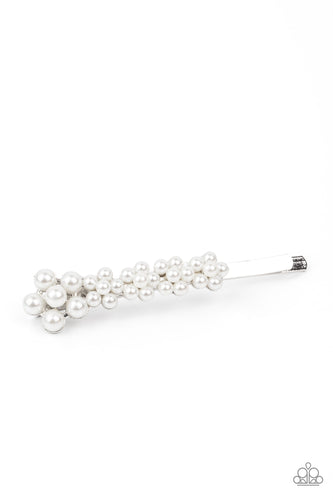 Pearl Patrol - White Hair Pin - Sabrina's Bling Collection