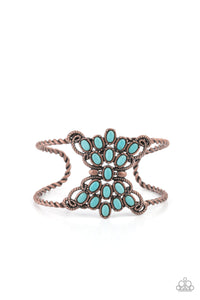 Pleasantly Plains - Copper & Turquoise Bracelet - Sabrinas Bling Collection