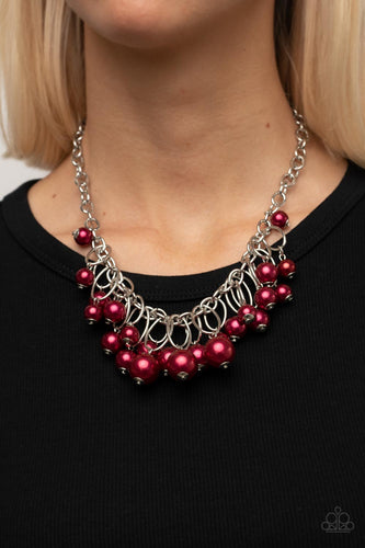 Powerhouse Pose - Red Pearl Necklace - Sabrina's Bling Collection