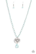 Load image into Gallery viewer, Priceless Plan - Blue Inspirational Necklace - Sabrinas Bling Collection