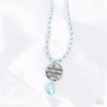 Load image into Gallery viewer, Priceless Plan - Blue Inspirational Necklace - Sabrinas Bling Collection