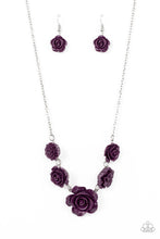 Load image into Gallery viewer, PRIMROSE and Pretty - Purple Rose Necklace - Sabrina&#39;s Bling Collection