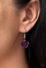 Load image into Gallery viewer, PRIMROSE and Pretty - Purple Rose Necklace - Sabrina&#39;s Bling Collection