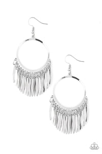 Radiant Chimes - Silver Earrings - Sabrina's Bling Collection