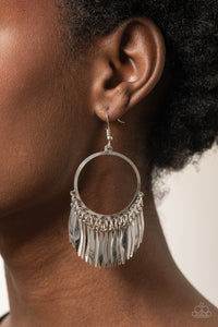 Radiant Chimes - Silver Earrings - Sabrina's Bling Collection