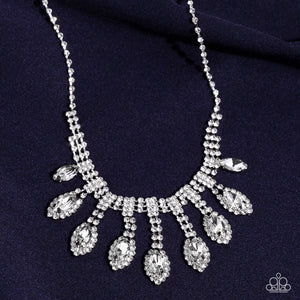 REIGNING Romance - White Necklace - November 2022 Life Of The Party - Sabrinas Bling Collection