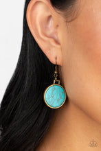 Load image into Gallery viewer, Santa Fe Flats - Brass &amp; Turquoise Necklace - Sabrina&#39;s Bling Collection