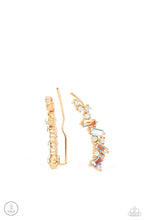 Load image into Gallery viewer, Stay Magical - Gold Iridescent Ear Crawler Earrings - Sabrina&#39;s Bling Collection