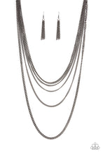 Load image into Gallery viewer, Top of the Food Chain - Black Layered Necklace - Sabrina&#39;s Bling Collection