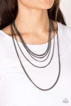 Load image into Gallery viewer, Top of the Food Chain - Black Layered Necklace - Sabrina&#39;s Bling Collection