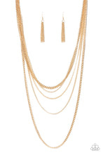 Load image into Gallery viewer, Top of the Food Chain - Gold Necklace - Sabrinas Bling Collection