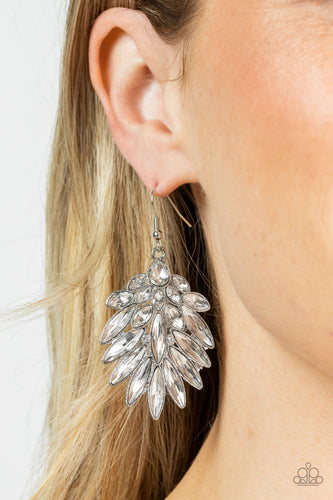 COSMIC-politan - White Earrings - Sabrina's Bling Collection