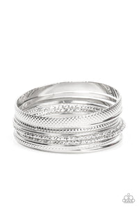 Circlet Circus - Silver Bangle Bracelets - Sabrina's Bling Collection