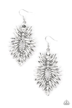 Load image into Gallery viewer, Turn up the Luxe - White Rhinestone Earrings - Sabrina&#39;s Bling Collection