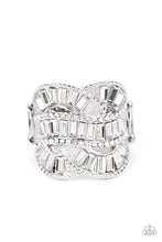 Load image into Gallery viewer, Six-Figure Flex - White Rhinestone Ring - Life Of The Party October 2022 - Sabrina&#39;s Bling Collection