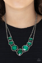 Load image into Gallery viewer, Absolute Admiration - Green Necklace - Sabrina&#39;s Bling Collection