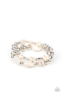 Authentically Artisan - White Bracelet - Sabrina's Bling Collection