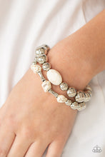 Load image into Gallery viewer, Authentically Artisan - White Bracelet - Sabrina&#39;s Bling Collection