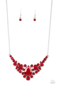 Bali Ballroom - Red Necklace - Sabrinas Bling Collection