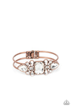 Load image into Gallery viewer, Call Me Old-Fashioned - Copper &amp; Rhinestone Bracelet - Sabrina&#39;s Bling Collection