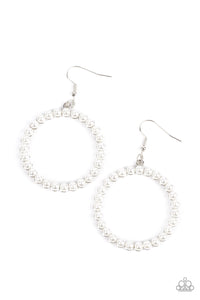 Can I Get A Hallelujah - White Pearl Earrings - Sabrina's Bling Collection