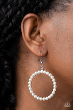 Load image into Gallery viewer, Can I Get A Hallelujah - White Pearl Earrings - Sabrina&#39;s Bling Collection