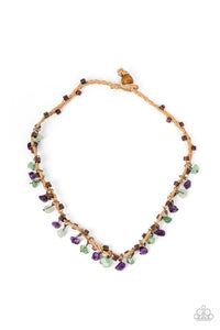 Canyon Voyage - Multi Jade & Amethyst Necklace - Sabrina's Bling Collection